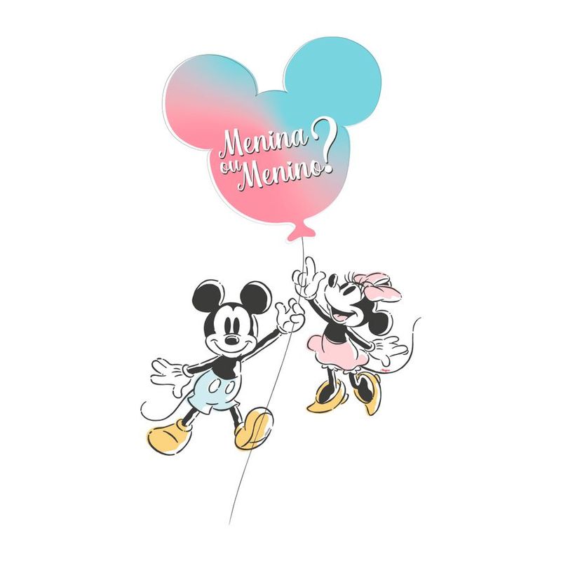 Kit Decorativo - Chá Revelação Mickey - 1 unidade - Regina - Magazine 25