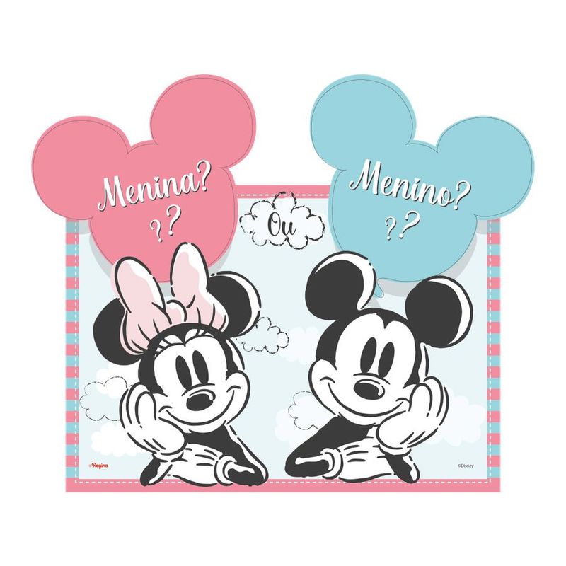 Kit Decorativo - Chá Revelação Mickey - 1 unidade - Regina - Rizzo