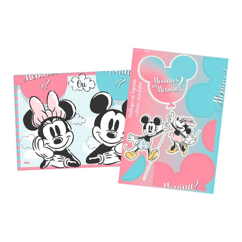 Kit Decorativo - Chá Revelação Mickey - 1 unidade - Regina - Rizzo