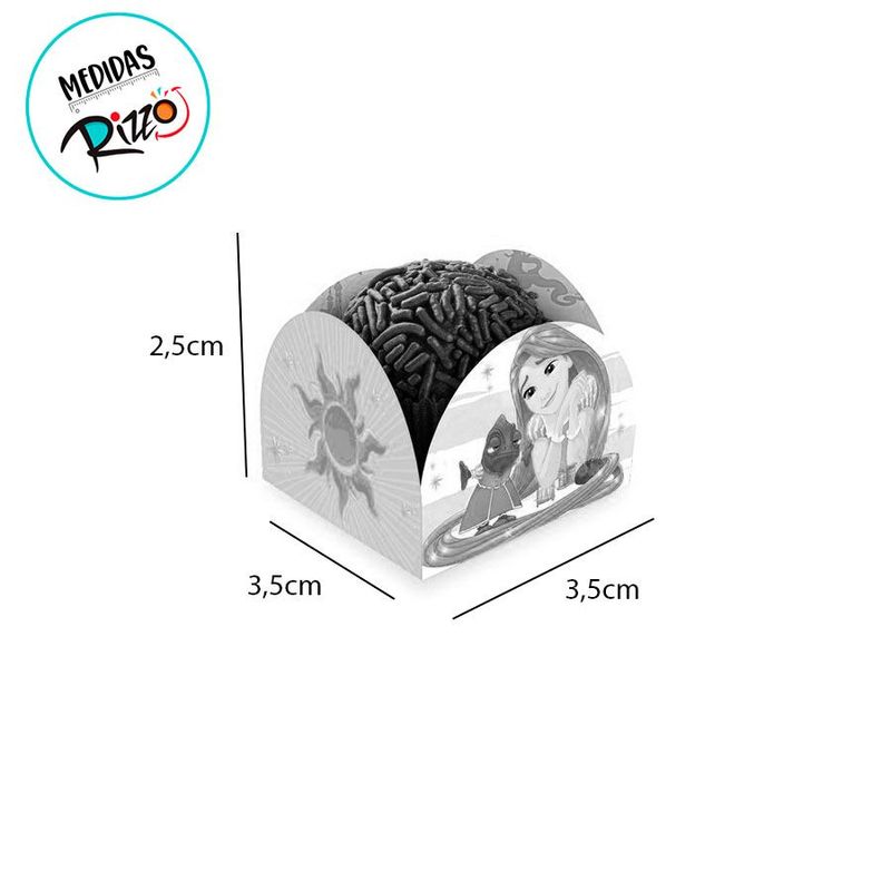Porta Forminha - Rapunzel - Roxo  - 50 unidades - Regina - Magazine 25