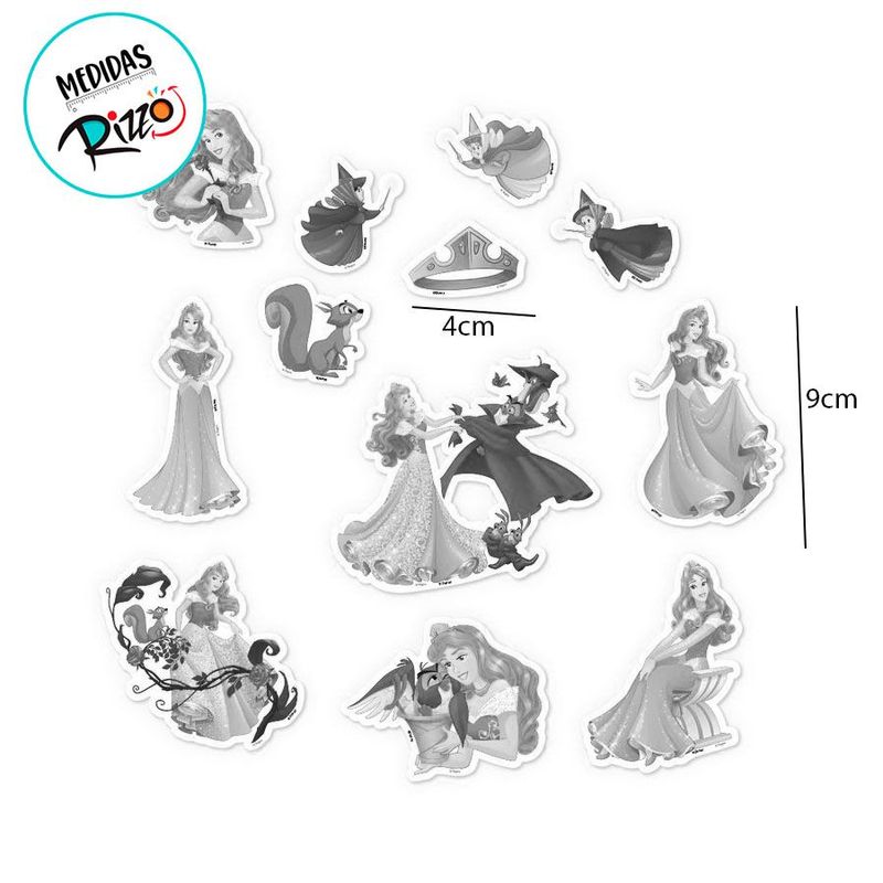 Mini Personagens Decorativos - Aurora - 12 unidades - Regina - Magazine 25