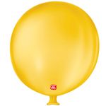 Balão de Festa Látex Gigante 3 pés - 91cm - Amarelo Citrino - 1 unidade - São Roque - magazine 25