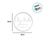 Adesivo "Obrigada Pela Presença" - Ref.2201 - Hot Stamping - 30 unidades - Stickr - Magazine 25