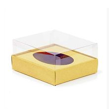 Caixa Ovo de Colher - Meio Ovo de 250g - 20cm x 13cm x 8,8cm - Ouro - 5unidades - Assk - Páscoa Magazine 25