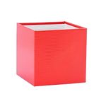 Cachepot Quadrado para Arranjos e Presentes - Vermelho - 15cm - 1 unidade - Magazine 25