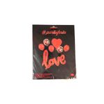 Kit Buque Balões Love Metalizado Vermelho - Buquê com 7 Balões - 1 unidade - Magazine 25