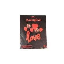 Kit Buque Balões Love Metalizado Vermelho - Buquê com 7 Balões - 1 unidade - Magazine 25