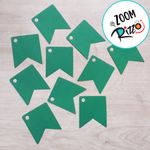 Tag Bandeirinha Verde G - 5 unidades - Magazine 25