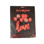 Kit Buque Balões Love Metalizado Vermelho - Buquê com 7 Balões - 1 unidade - Magazine 25