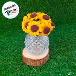 Mini Buque de Girassóis Artificiais - 8cm - 10 unidades - Magazine 25