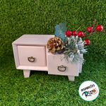 Mini Gaveteiro MDF - Rosa - 13x20,5cm - 1 unidade - Rizzo