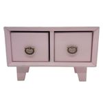 Mini Gaveteiro MDF - Rosa - 13x20,5cm - 1 unidade - Rizzo