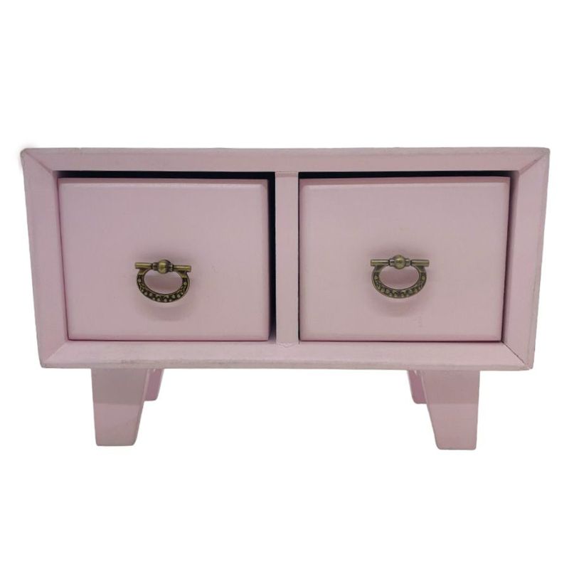 Mini Gaveteiro MDF - Rosa - 13x20,5cm - 1 unidade - Rizzo