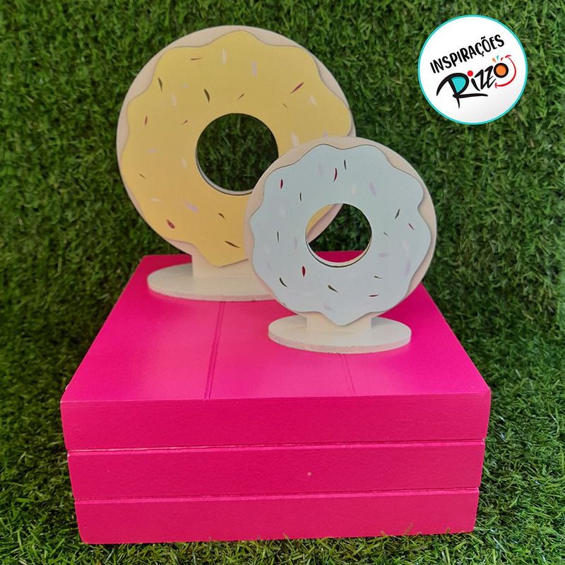 Donut MDF - Amarelo - 16,5cm - 1 unidade - Rizzo