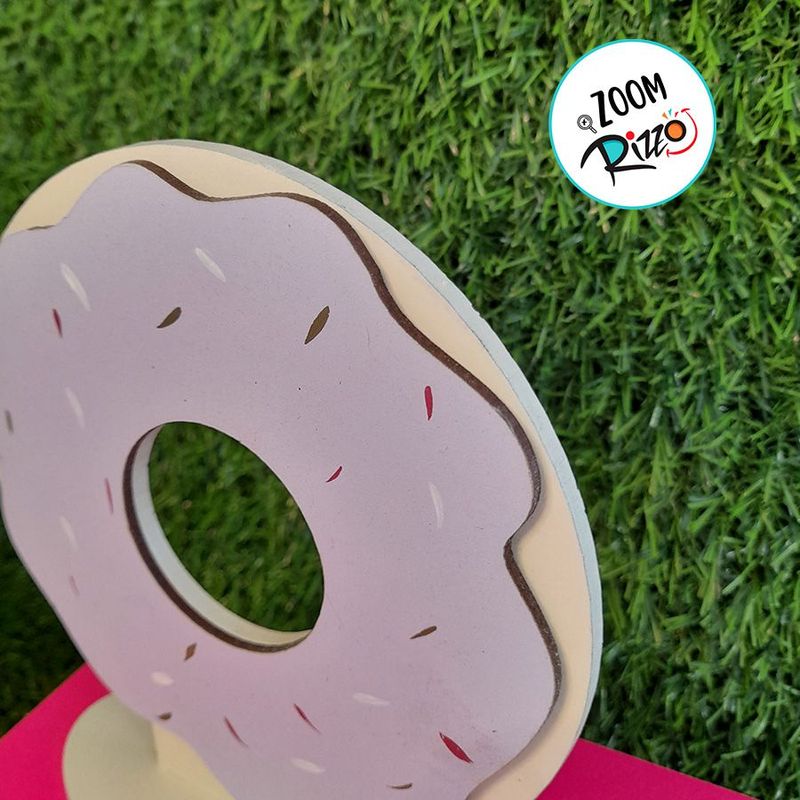 Donut MDF - Lilás - 16,5cm - 1 unidade - Rizzo