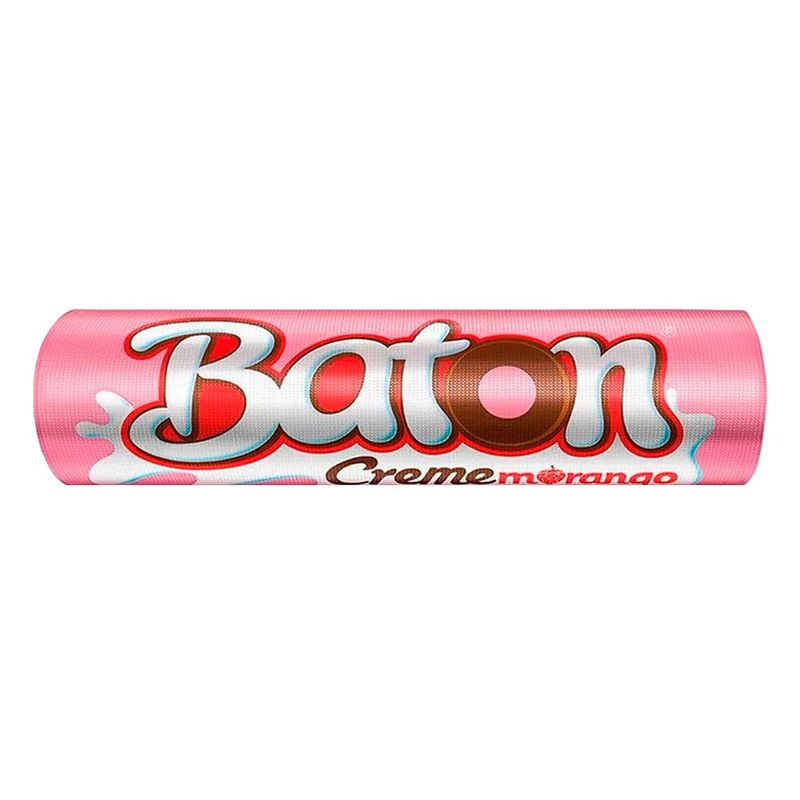 Chocolate Baton Creme Morango c/30 - Garoto