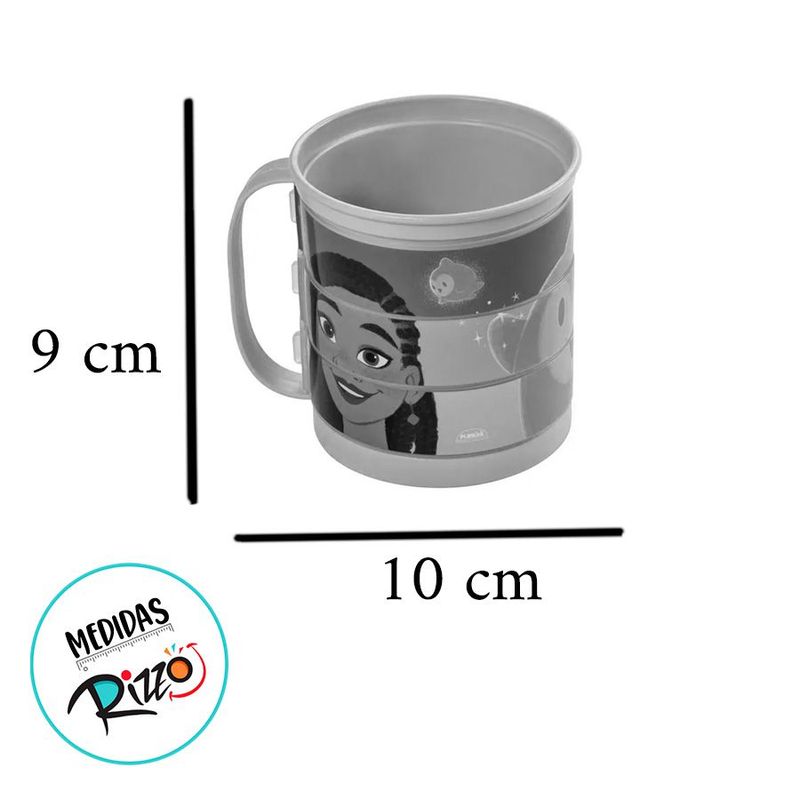 Caneca Divertida Wish: O Poder dos Desejos - 360 ml - 1 unidade - Plasútil - Magazine 25