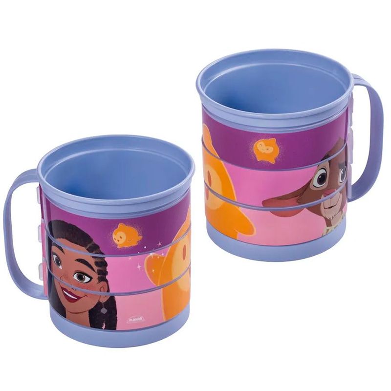 Caneca Divertida Wish: O Poder dos Desejos - 360 ml - 1 unidade - Plasútil - Magazine 25