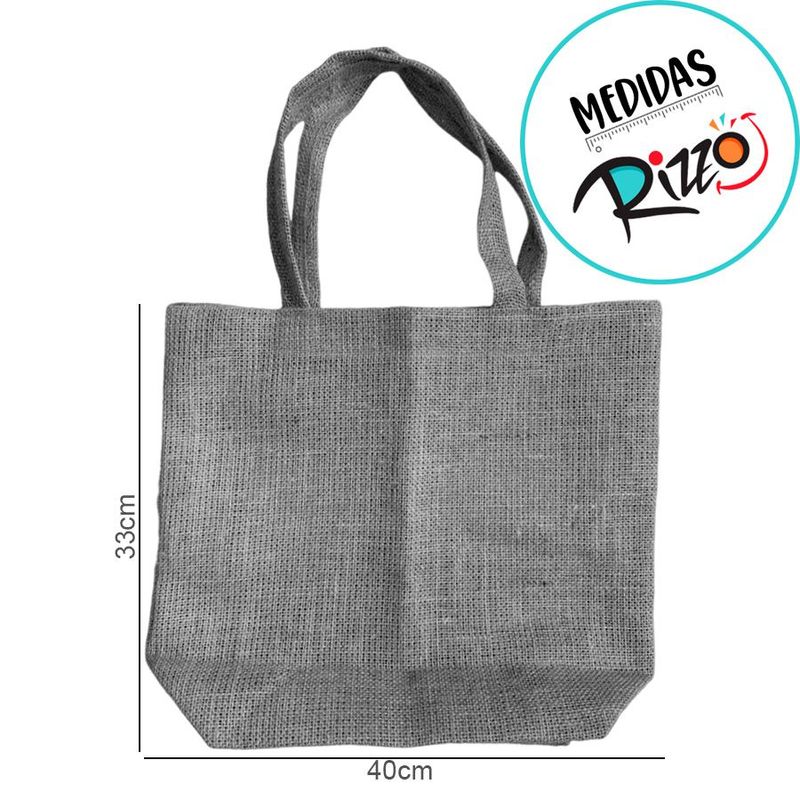 Sacola de Juta - 40x33cm - 1 unidade - Magazine 25