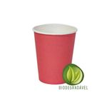 Copo Papel Biodegradável Vermelho 240ml - 10 unidades - Silverplastic - Magazine 25