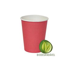 Copo Papel Biodegradável Vermelho 240ml - 10 unidades - Silverplastic - Magazine 25
