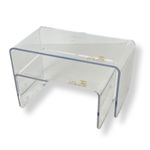 Kit Suporte para Doces Elevadores Clean Color - Transparente - 2 unidades - Só Boleiras - Magazine 25