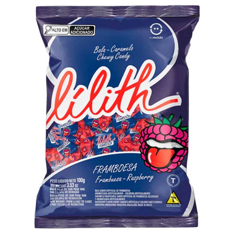 Bala Mastigável Lilith Framboesa 100g - Cory