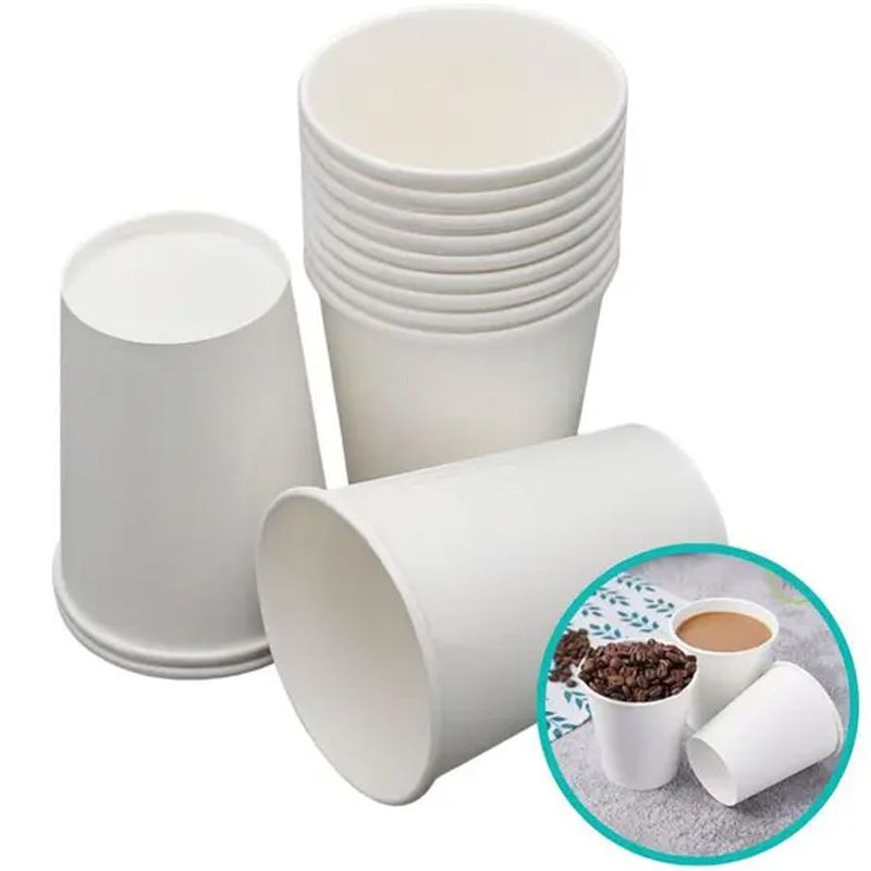 Copo de Papel Branco 150ml - 25 Un