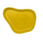 Bandeja Orgânica - 13x10cm - Amarelo - 1 unidade - Só Boleiras - Rizzo Embalagens