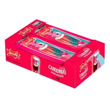 Canudinho Bala de Gelatina Frutas Vermelhas Azedinho 15g c/12 - Docile