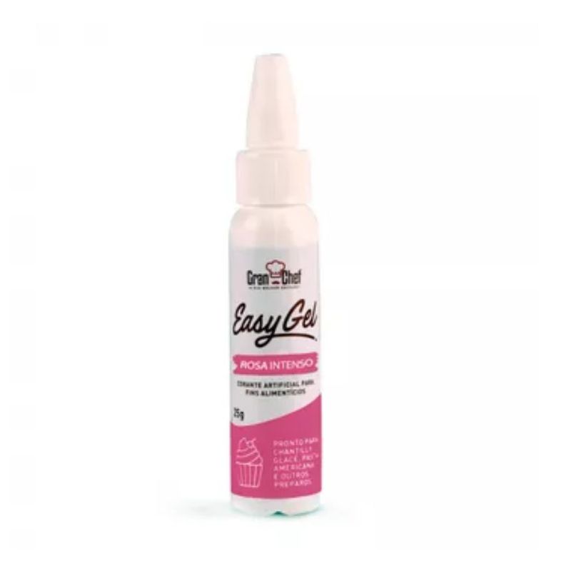 Corante Easy Gel Rosa Intenso 25g GranChef