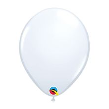 Balão de Festa Látex Liso Sólido - White (Branco) - Qualatex - magazine 25