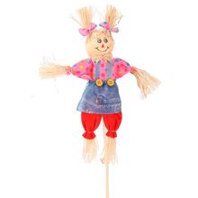 Espeto para Jardim - Espantalha de Festa Junina - Rosa - 1 unidade - Magazine 25
