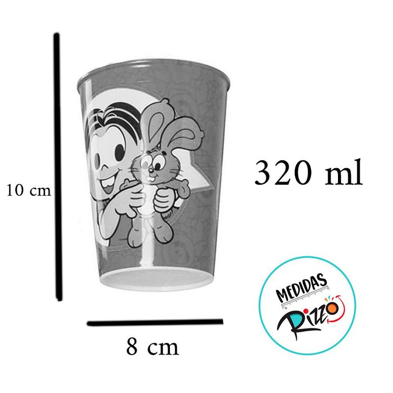 Copo de Plástico Turma da Mônica - Mônica - 320 ml - 1 unidade - Plasútil - Magazine 25