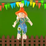 Espeto para Jardim - Espantalho de Festa Junina - Verde - 1 unidade - Magazine 25