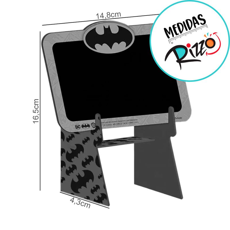 Mini Lousa MDF - Batman - 1 unidade - FestColor - Magazine 25