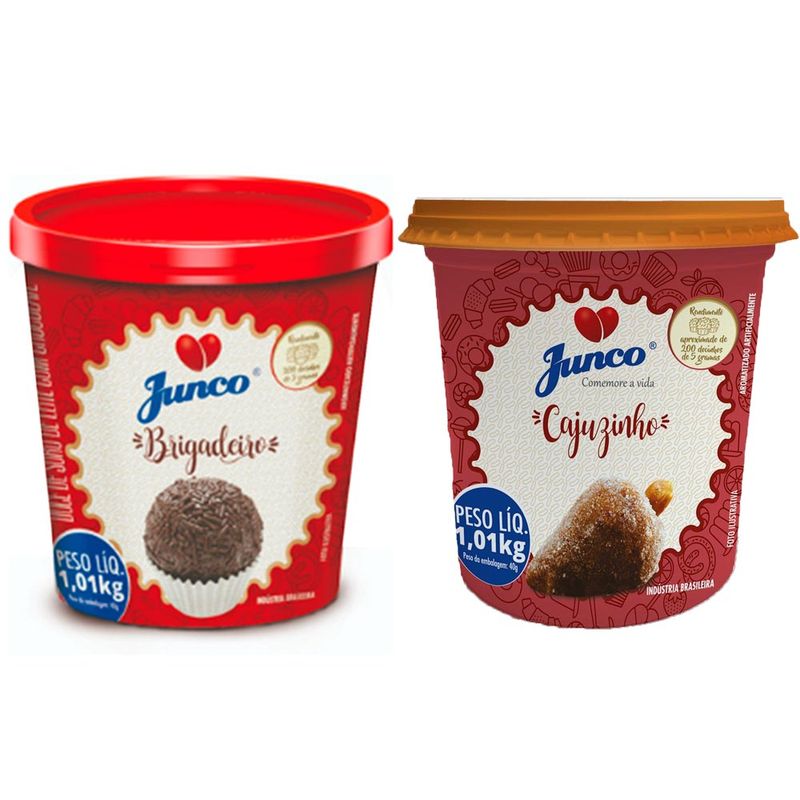 Kit Junco Pronto - Brigadeiro e Cajuzinho 1,01Kg - Junco