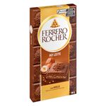Tablete de Chocolate Ferrero Rocher Ao Leite 90g - Ferrero