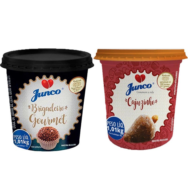 Kit Junco Pronto - Brigadeiro Gourmet e Cajuzinho 1,01Kg - Junco