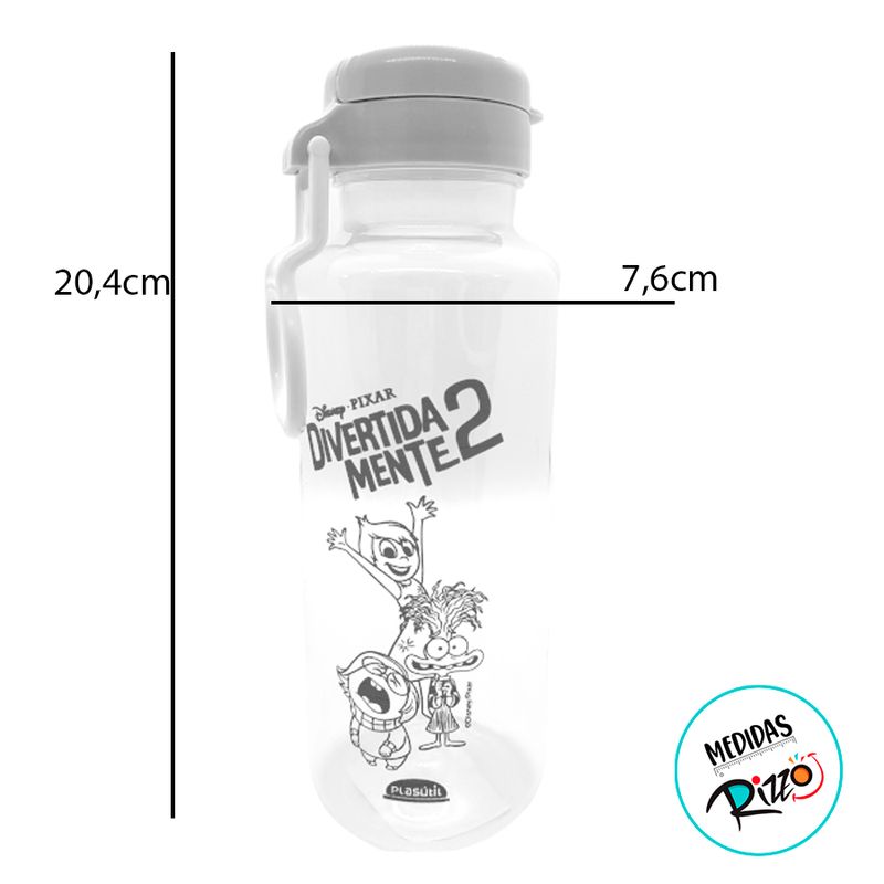 Garrafa Abre Fácil - Divertidamente 2 - 600ml - 1 unidade - Plasútil - Magazine 25