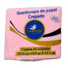 Guardanapo Crepado - 19,5 x 22,5 cm - Rosa Candy - 50 unidades - CampFestas - Magazine 25