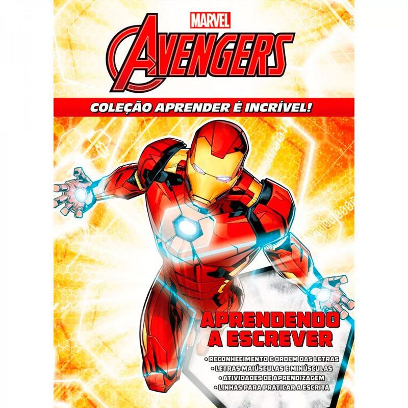 Livro Aprender é Incrível - Marvel Avengers - 1 unidade - Culturama - Magazine 25
