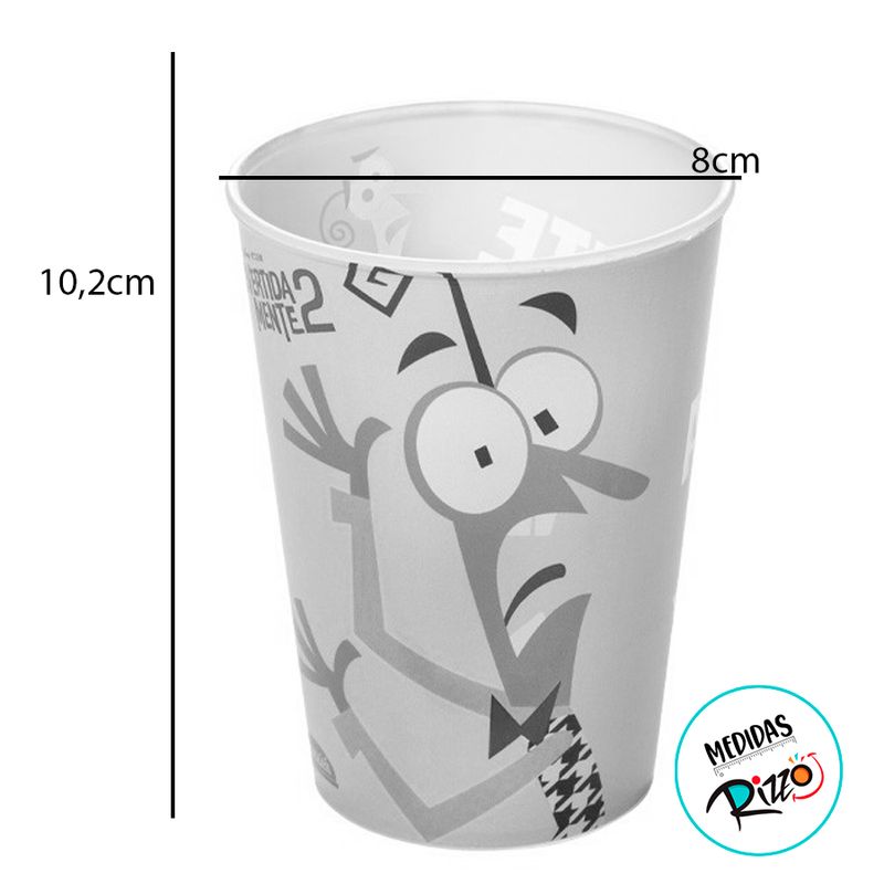 Copo Plástico Divertidamente 2 - Medo - 320ml - 1 unidade - Plasútil - Magazine 25