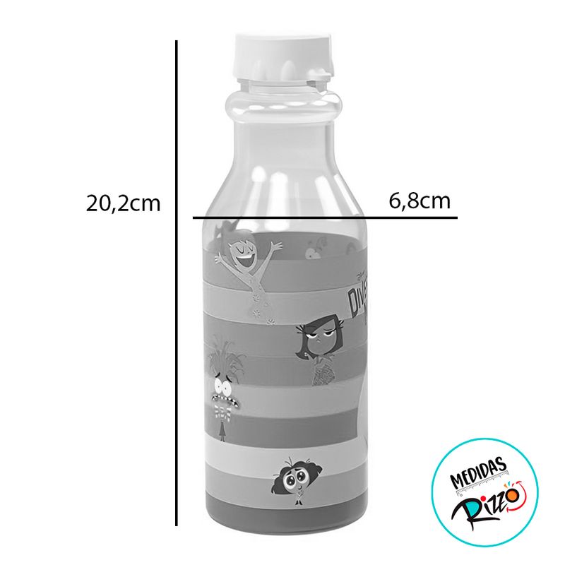 Garrafa Retro - Divertidamente 2 - 500ml - 1 unidade - Plasútil - Magazine 25