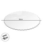 Base Para Bolo Cake Board Floral em MDF - Branco - 30cm - 1 unidade - Magazine 25