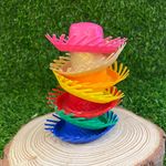 Forminha para Doces - Mini Chapéu de Festa Junina - Vermelho - 7,5x3cm - 12 unidades - Magazine 25