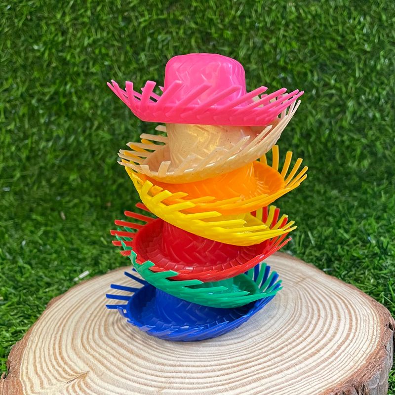 Forminha para Doces - Mini Chapéu de Festa Junina - Vermelho - 7,5x3cm - 12 unidades - Magazine 25