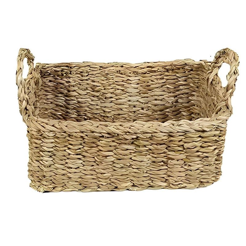 Cesta Decorativa Irai de Seagrass com Alça - 36x27x15cm - 1 unidade - Rizzo