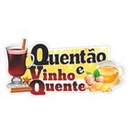 Placa de Sinalização Quentão e Vinho Quente Festa Junina  - 1 unidade - Rizzo