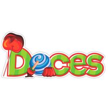 Placa de Sinalização Doces Festa Junina  - 1 unidade - Magazine 25